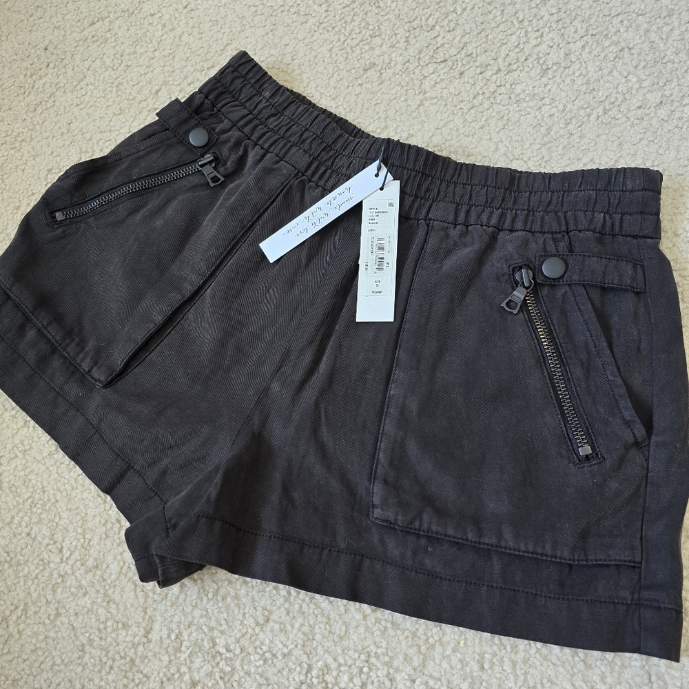 NWT $345USD Alice and Olivia Britney High Waist Patch Pocket Shorts Size Small - Picture 5 of 13